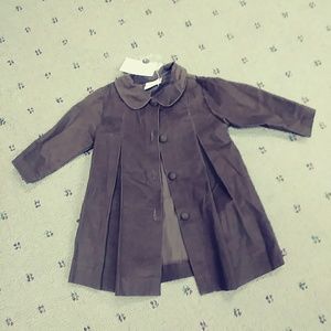 NWT LITTLE GIRLS BROWN CORDUROY JACKET SIZE12.MOS